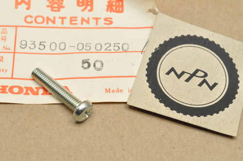 NOS Honda CA77 CA95 CB750 CR250 CR500 FL350 XL600 XR600 Screw 93500-05025-0A NOS Honda CA77 CA95 CB750 CR250 CR500 FL350 XL600 XR600 Screw 93500-05025-0A