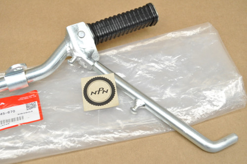 NOS Honda Z50 A K0-K2 Foot Peg Step Bar Bracket & Kick Stand Assy 50610-045-670