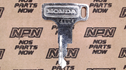 NOS Honda OEM Ignition Switch & Lock Key Single Groove H4604