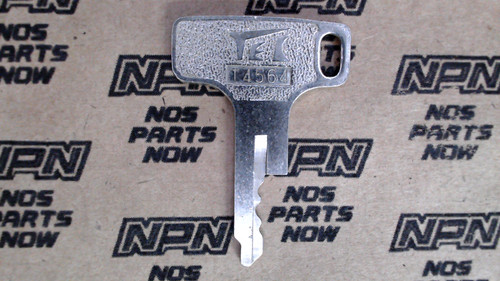 NOS Honda OEM Ignition Switch & Lock Key Ward Cut Single Groove T4564