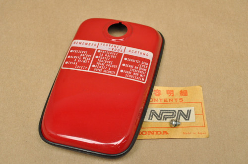 NOS Honda 1980 CB125 S Ruby Red Fuel Gas Tank Cap Lid Cover 17540-383-870 ZA