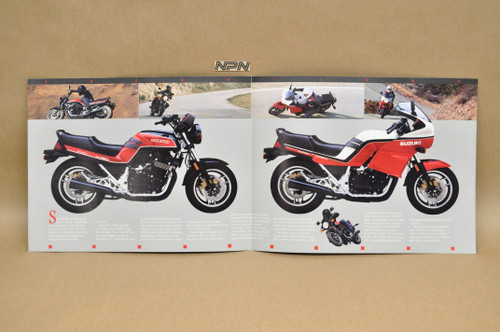 Vintage NOS 1985 Suzuki GS1150 E GS1150ES Brochure OEM Dealer Stamp Specs NEW
