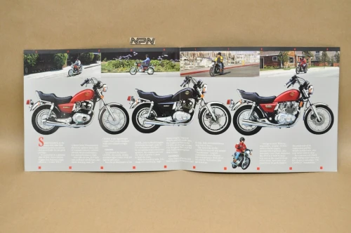 VTG NOS 1985 Suzuki GS300 L GS450 L GS450 GA Brochure OEM Dealer Stamp Specs