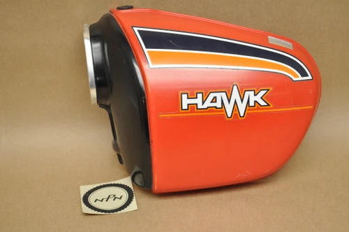 Vtg OEM Honda 1978 CB400 A CB400T Hawk Red Left Side Cover 83700-413-000 ZF
