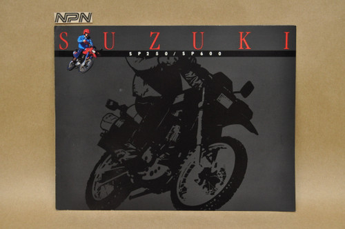 Vintage NOS 1985 Suzuki JR50 DS80 Brochure OEM Dealer Stamp Specs NEW