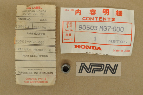 NOS Honda CBR600 F NX650 VFR800 VT600 XL600 Bar End Guard Spacer 90503-MG7-000