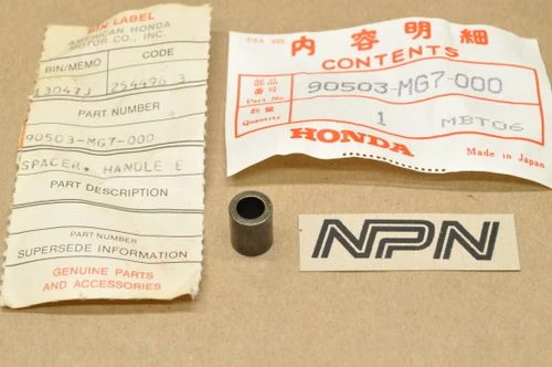 NOS Honda CBR600 F NX650 VFR800 VT600 XL600 Bar End Guard Spacer 90503-MG7-000