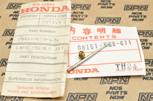 NOS Honda 1984 NH125 Aero Carburetor Jet Needle Set 06161-KG8-671