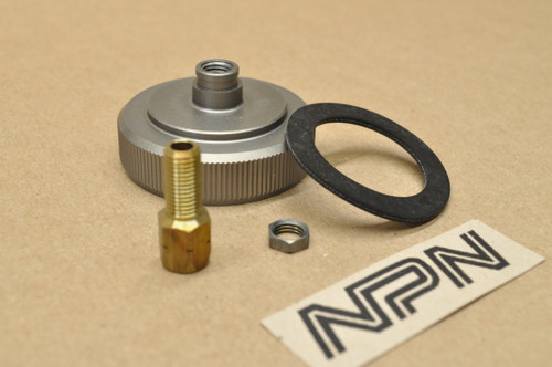 NOS Honda CR125 M Carburetor Top Set w/ Cap & Gasket 16014-360-004