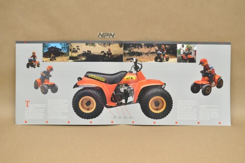 Vintage NOS 1985 Suzuki LT50 Quadrunner Brochure OEM Dealer Stamp Specs NEW