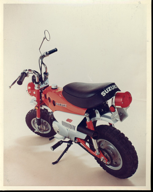 Vintage 1971 Suzuki MT50 R Trailhopper Motorcycle Dealer Spec Photo