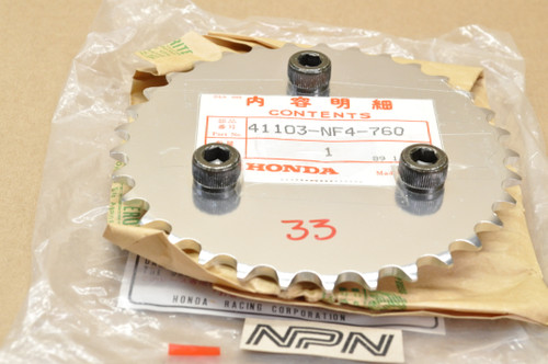 NOS Honda HRC 1995-2002 RS125 R Final Drive Sprocket 33T 41103-NF4-760