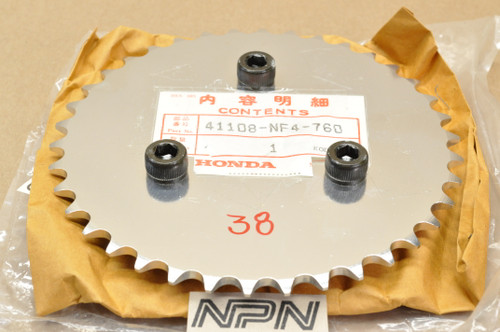 NOS Honda HRC 1995-2002 RS125 R Final Drive Sprocket 38T 41108-NF4-760
