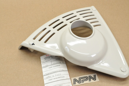 NOS Honda P50 Little Honda Ivory White Carburetor Side Cover B 17260-044-010 XL