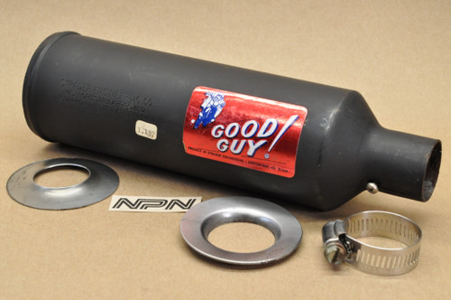 NOS Strader Good Guy 1.187" Motorcycle Dirt Bike Exhaust Muffler Spark Arrester