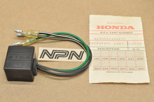 NOS Honda 1978-79 PA50 I 1978-80 PA50II Moped Voltage Rectifier 31700-148-670