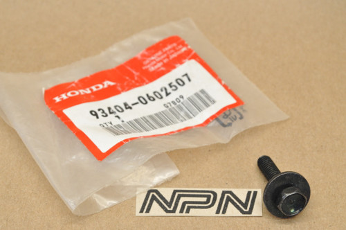 NOS Honda CT70 SA50 Elite TRX400 Z50 R Bolt w/ Washer 6x25 93404-06025-07
