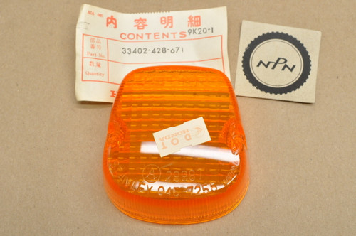 NOS Honda FT500 XL125 XL185 XL250 XL500 Turn Signal Lens 33402-428-671