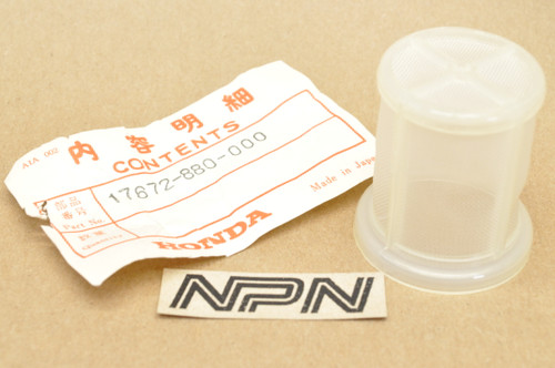 NOS Honda E4500 EG2200 EM1800 G400 GX240 GX340 WA30 Fuel Filter 17672-880-000