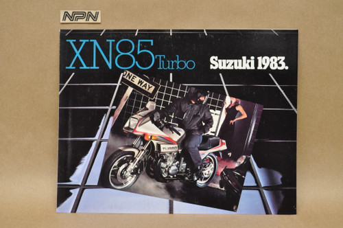 Vintage NOS 1983 Suzuki XN85 Turbo Motorcycle Brochure Dealer Specs OEM