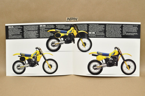 Vintage NOS 1983 Suzuki RM125 RM250 RM500 Motorcycle Brochure Dealer Specs OEM