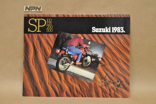Vintage NOS 1983 Suzuki SP100 SP125 SP250 SP500 Motorcycle Brochure Dealer Specs