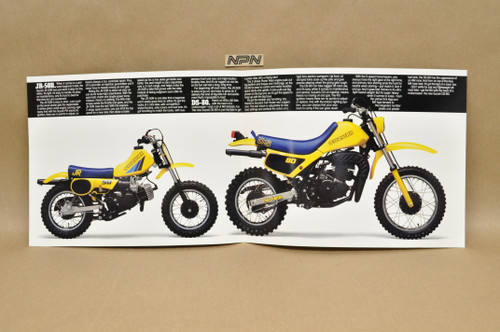 Vintage NOS 1983 Suzuki JR50 R DS80 Motorcycle Brochure Dealer Specs OEM