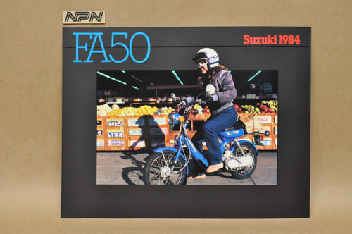 Vintage NOS 1984 Suzuki FA50 Moped Motorcycle Brochure Dealer Specs OEM