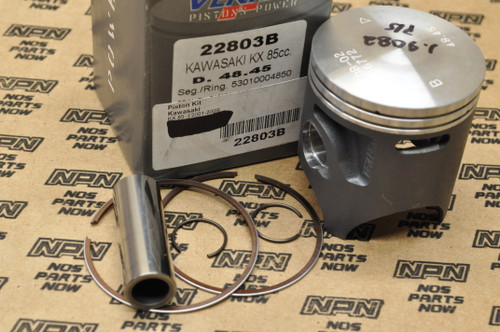NOS Kawasaki 2001-2009 KX85 Vertex Piston, Rings, Pin & Clips Set 22803B