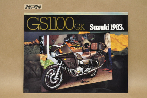 Vintage NOS 1983 Suzuki GS1100 GK Motorcycle Brochure Dealer Specs OEM