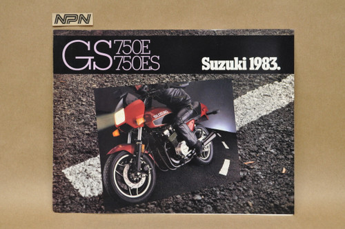 Vintage NOS 1983 Suzuki GS750 E GS750 ES Motorcycle Brochure Dealer Specs OEM