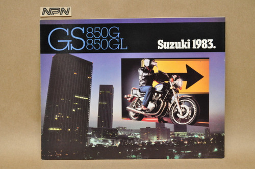 Vintage NOS 1983 Suzuki GS850 G GS850 GL Motorcycle Brochure Dealer Specs OEM