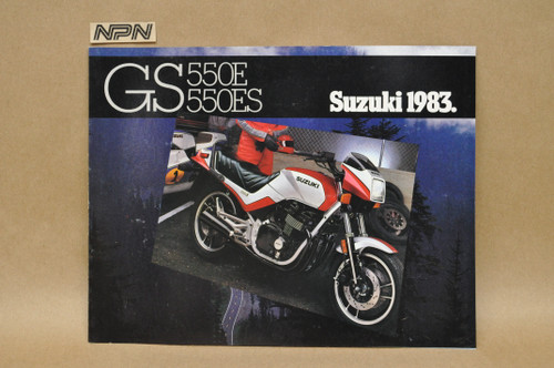 Vintage NOS 1983 Suzuki GS550 E GS550 ES Brochure Motorcycle Dealer Specs OEM