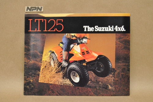 Vintage NOS 1983 Suzuki LT125 4x6 QuadRunner ATV Brochure Dealer Specs OEM