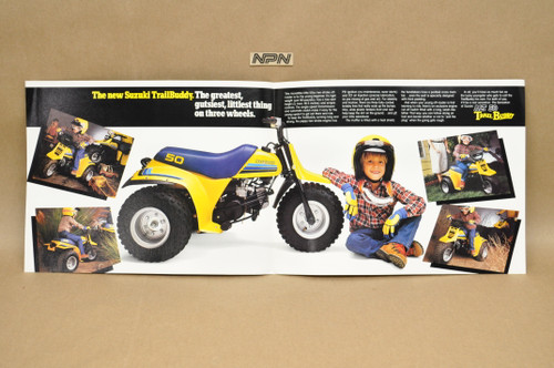 Vintage NOS 1983 Suzuki ALT50 Trailbuddy 3 Wheeler ATV Brochure Dealer Specs OEM