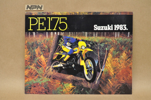Vintage NOS 1983 Suzuki PE175 Brochure Motorcycle Dealer Specs OEM