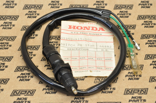 NOS Honda CX500 CX500C CX500D CX500T Rear Brake Stop Switch 35350-415-000