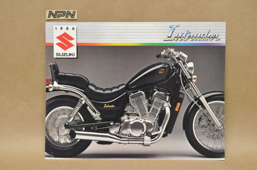 Vintage NOS 1986 Suzuki VS700 GL Intruder Brochure Motorcycle Dealer Specs OEM