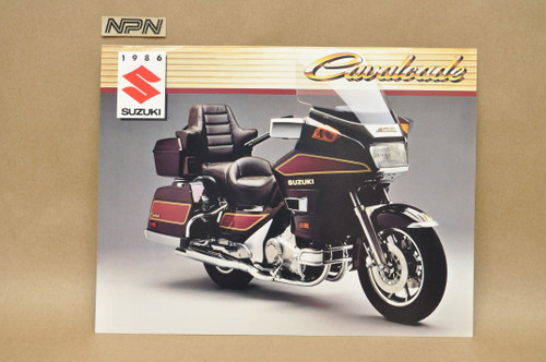 Vintage NOS 1986 Suzuki GV1400 GT Cavalcade Brochure Motorcycle Dealer Specs OEM