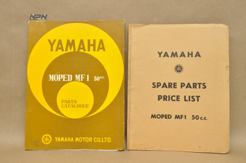 Vintage 1961 Yamaha MF1 Moped Parts Catalog & Price List Manual Lot OEM