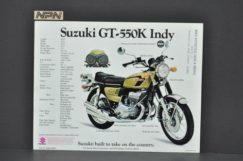 Vintage NOS 1973 Suzuki TS185 K Sierra TC125 K Prospector Brochure Dealer Specs OEM