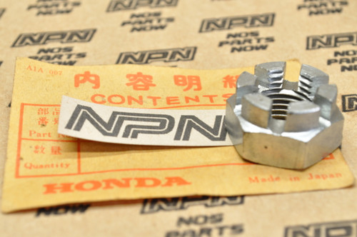 NOS Honda CB72 CB77 Front Wheel Axle Bolt Castle Nut 90305-268-000