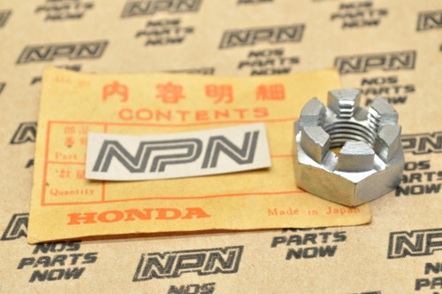 NOS Honda CB72 CB77 Front Wheel Axle Bolt Castle Nut 90305-268-000