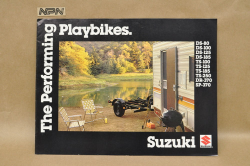 VTG 1979 Suzuki Playbikes Dealer Sales Brochure DS80 TS125 TS250 DR370 SP370 OEM