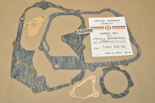 NOS Honda Z50 A K0-K1 Z50R Beck Arnley Lower Bottom End Gasket Kit 06111-045-010