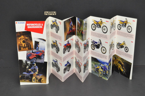 VTG NOS 1989 Suzuki Full Line Brochure RM DR DS JR QuadRunner OEM Dealer Sales