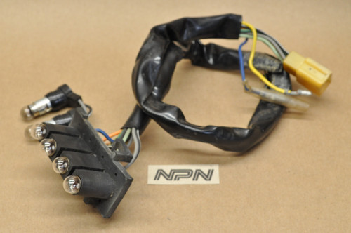 Vtg OEM Suzuki 1980-82 GS450 Meter Gauge Pilot Light Wire Harness 34173-44100