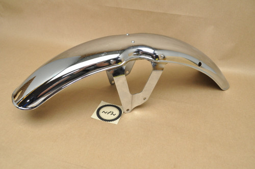 NOS Honda CL350 K4-K5 Chrome Front Fender Splash Mud Guard 61100-345-670 XW