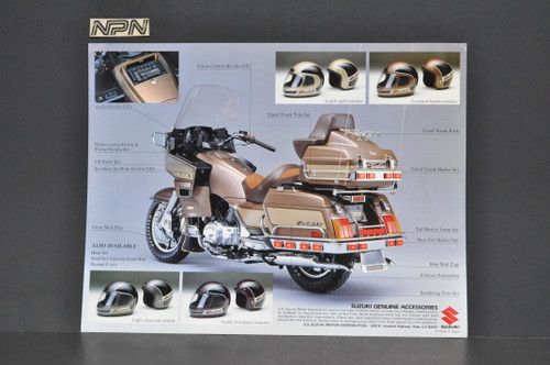 Vintage NOS 1985 Suzuki Cavalcade Brochure GT LX GD Touring Dealer Specs OEM