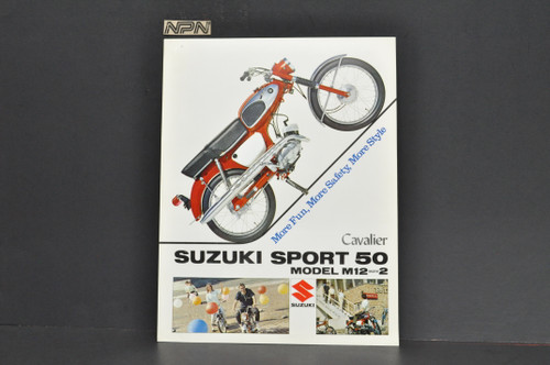 NOS 1966 Suzuki Sport 50 Cavalier M12 Mark II Brochure Motorcycle Dealer Specs